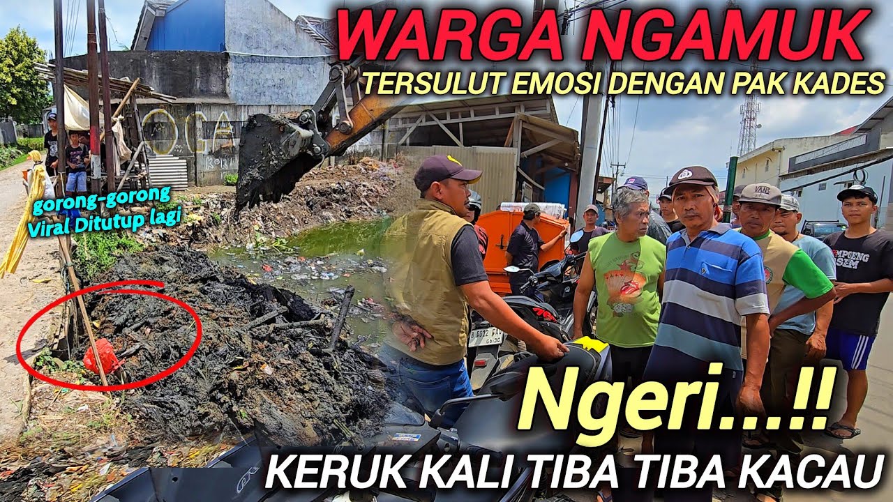 RIBUT LAGI❗️AKHIRNYA SATU DESA NGAMUK MAU H4JAR PAK KADES , GORONG GORONG DITUTUP MEREKA KEBANJIRAN 