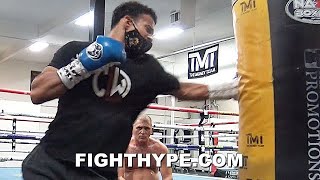 ROLLY ROMERO UNLEASHES RIB-BREAKING POWER; LIGHTS UP HEAVY BAG WITH BARRAGE OF PUNCHES