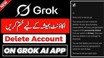 How To Delete Grok Ai Account Permanently in 2025