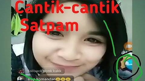 Satpam cantik lagi nyanyi