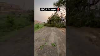 Rashta band 🚨ADDA asansol #asansol #minivlog #roadclosed #toofan #thunderstorm #love #westbengal