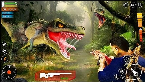 Wild Dinosaur Hunter Survival Game - Android Gameplay #1