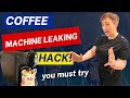 Coffee pod machine is leaking at the front  try this first