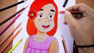 رسم فلونة من مغامرات فلونة | Drawing Flone of the Marvelous Island