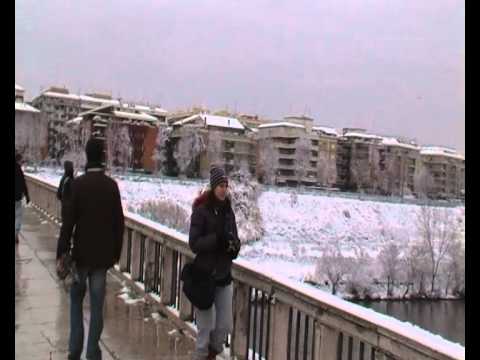 Neve A Roma (4 Febbraio 2012) Viale Marconi (Ponte Marconi).MP4