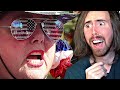 Asmongold Reacts to Antivax Rally In Hollywood | Channel 5