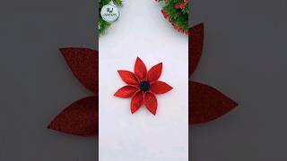 Glitter Paper Flower Crafts | Easy To Make Foam Sheet Crafts #Shorts