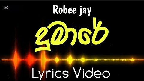 දුමාරේ | Lyrics video | Robee Jay | මේ අහසට පොලොවෙන් | me ahasata polowen