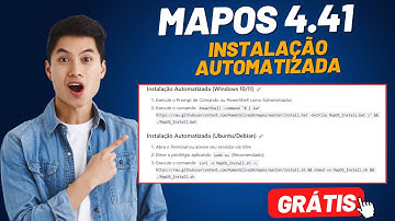 SISTEMA DE ORDEM DE SERVIÇO GRATUÍTO, COMO INSTALAR MAPOS 4.41, INSTALAÇÃO AUTOMATIZADA