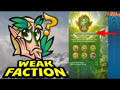 Call Of Dragons - Springwardens Faction Is Horrible | Time To Switch
