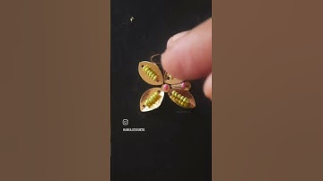 simple butta design with leaf sequin #aariwork #aari #maggamwork