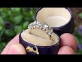 Antique 4stone old european cut diamond ring