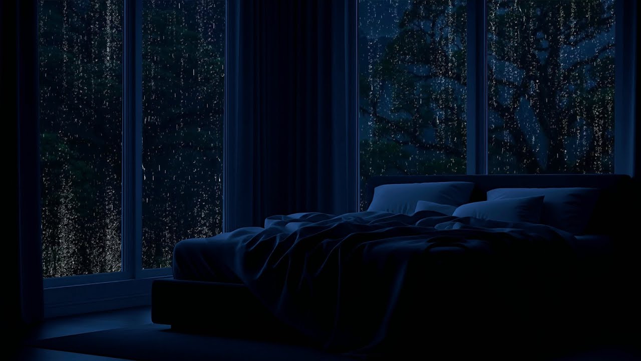 99% Instantly Fall Asleep with Cozy Rain on Window | Quiet Rainy Night for Deep Sleep ASMR