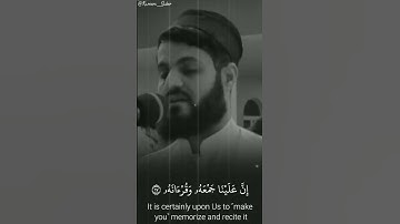 رعد الكردى 🎧👑 سورة القيامة🌍😓