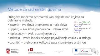 Informatika 2.r SŠ - Stringovi u Pythonu (zadaci)