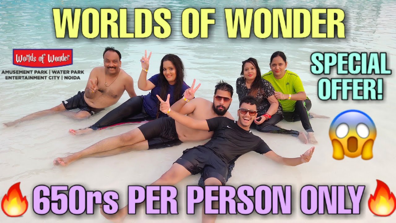Worlds Of Wonder Water Park | Ticket 650rs Only😱| Special offer | wow noida | wow ticket price 2019