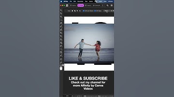 Affinity by Canva: Pop-Out Subject & Text Effect #AffinityByCanva #AffinityStudio