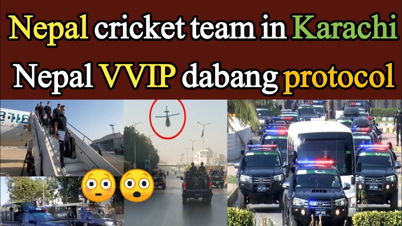 Nepal cricket team VVIP security protocol in Pakistan | Asia Cup 2023 ...
