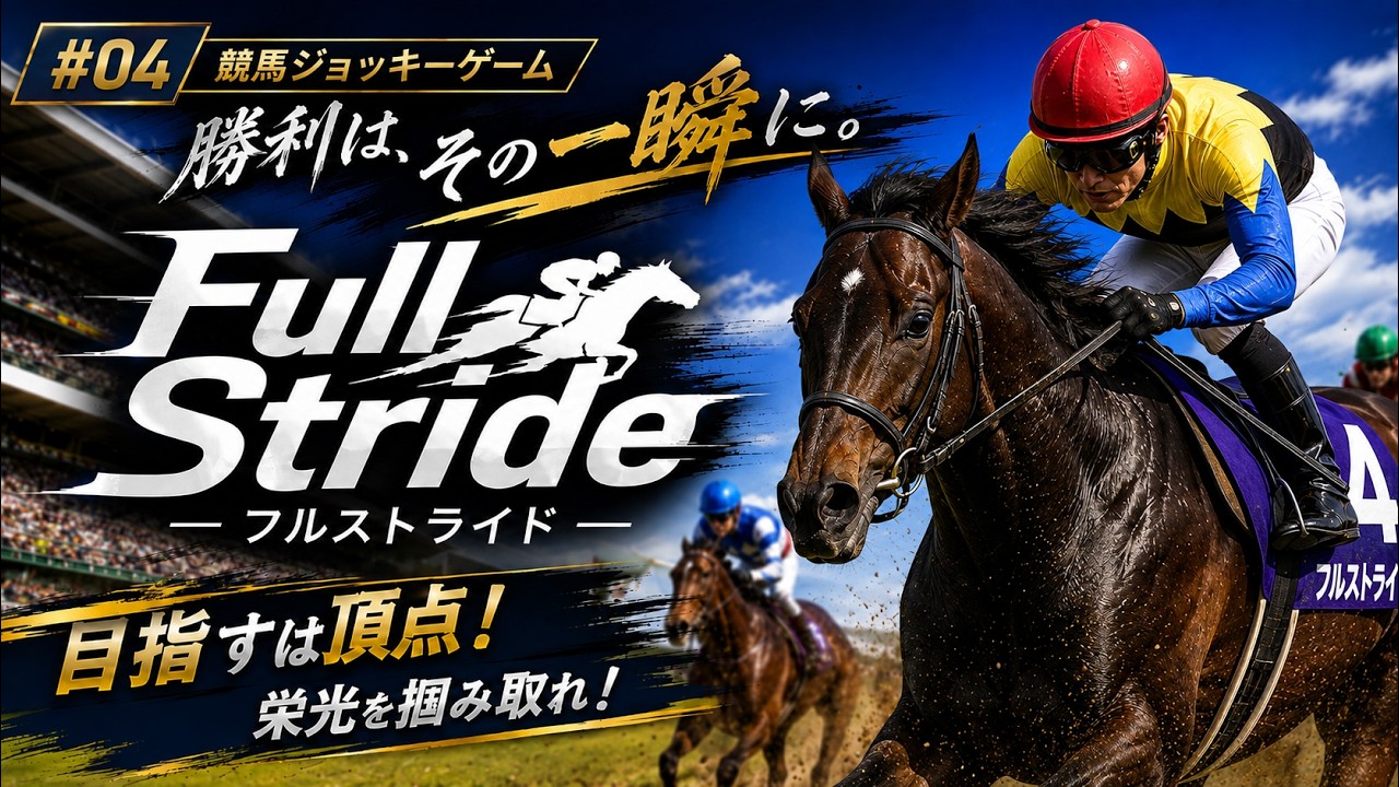 【Full Stride #04 】騎手として頂点を目指す！｜競馬ジョッキーゲーム【実況なし】