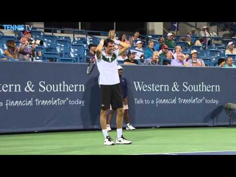 Ballboy Crushes Bug During Nadal Chardy Cincinnati 2015 Match