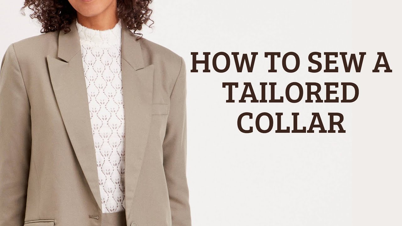 HOW TO SEW A LAPEL COLLAR// EASY TUTORIAL FOR BEGINNER YouTube