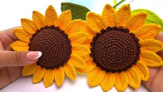 Aprende a TEJER este hermoso GIRASOL ESTRELLA PRO 🌻 | Tutorial Detallado