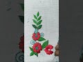 Beautiful Hand Embroidery Flower Design Tutorial #embroidery #art #reels #viral #views