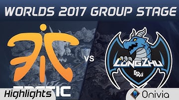 FNC vs LZ Highlights World Championship 2017 Group Stage Fnatic vs Longzhu Gaming by Onivia
