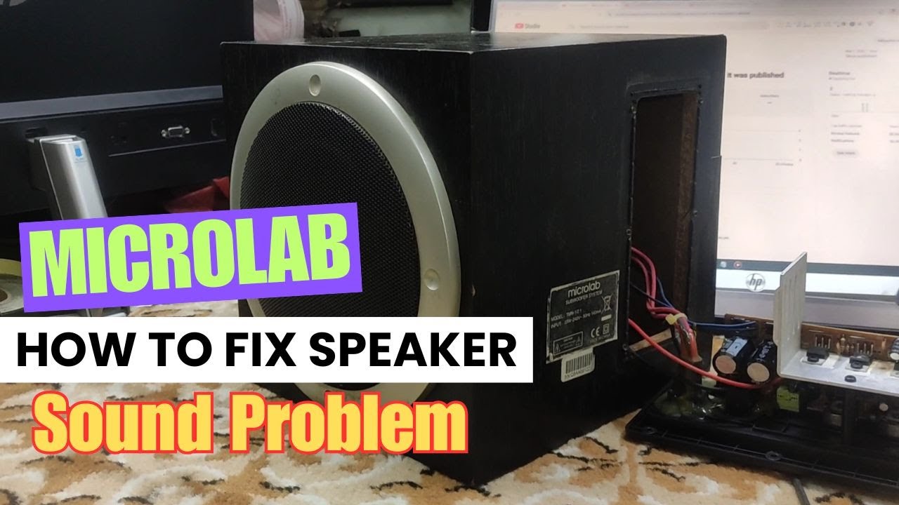 How To Fix Microlab Speaker Sound Problem || Created by Afjal Hossain ...