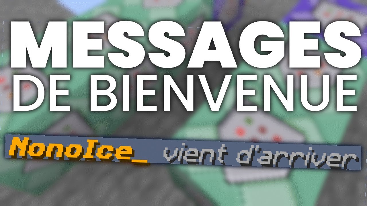 Messages de bienvenue sans plugins sur Minecraft (Amiria) - YouTube