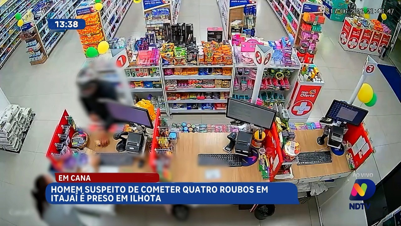 Suspeito de quatro roubos em Itajaí é preso em operação policial