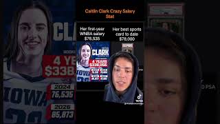 Caitlin Clark Crazy Salary Stat #caitlinclark #wnbadraft #crazyfacts #tradingcards