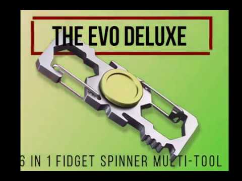 Fidget Spinner SPINNING! 6 in 1 Multi TOOL Fidget Spinner in action!