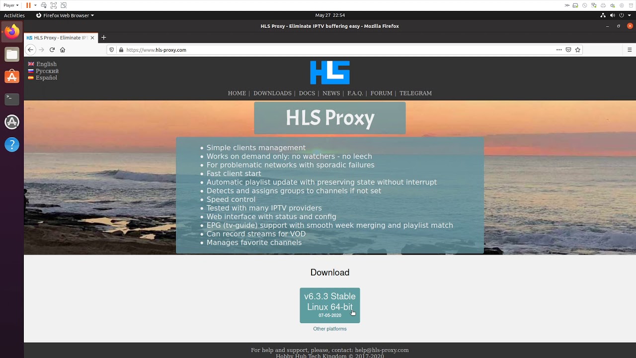 Quick installation process of HLS-Proxy