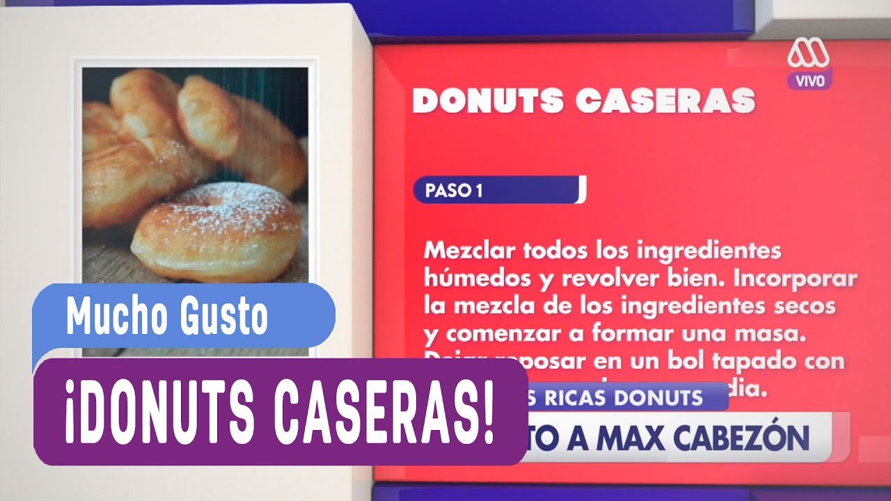 Desayuno Gusto - Ricas Donuts caseras - Mucho Gusto 2017
