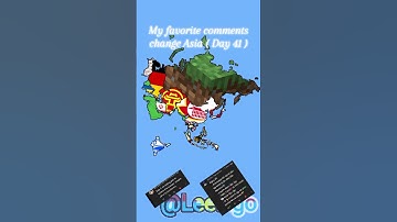 My favorite comments change Asia ( Day 41 ) #shorts #short #mapping #asia