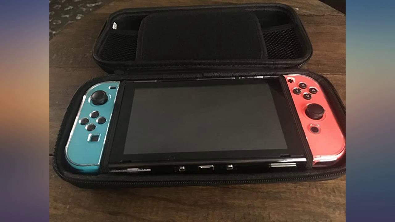 Orzly Carry Case Compatible With Nintendo Switch BLACK Protective