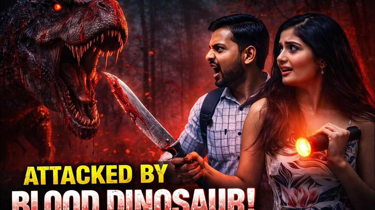 🔥 ATTACKED BOY BLOOD DINOSAUR|city Jungle Horror