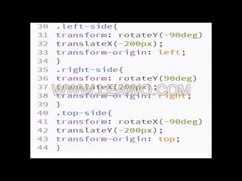 3D Cube Animation with image