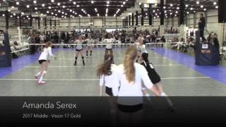 Amanda Serex 2017 Regional Qualifier Vision 17 D