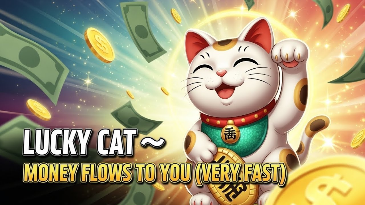 LUCKY CAT   Money will continuously flow towards you after 5 minutes   Attract wealth extremely fast