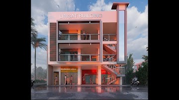 COMMERCIAL BUILDING EXTERIOR SKETCHUP + LUMION RENDER