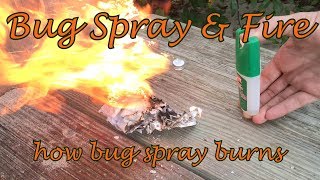 Bug Spray & Fire - how bug spray burns