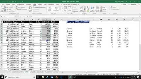 Cách sử dụng hàm SORTBY trong Excel 365 để sắp xếp theo nhiều cột   Dynamic Array Functions 03