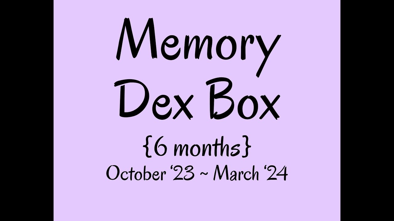 2024 6 month Memory Dex Box review