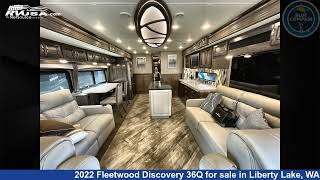 Phenomenal 2022 Fleetwood Discovery 36Q Class A RV For Sale in Liberty Lake, WA | RVUSA.com