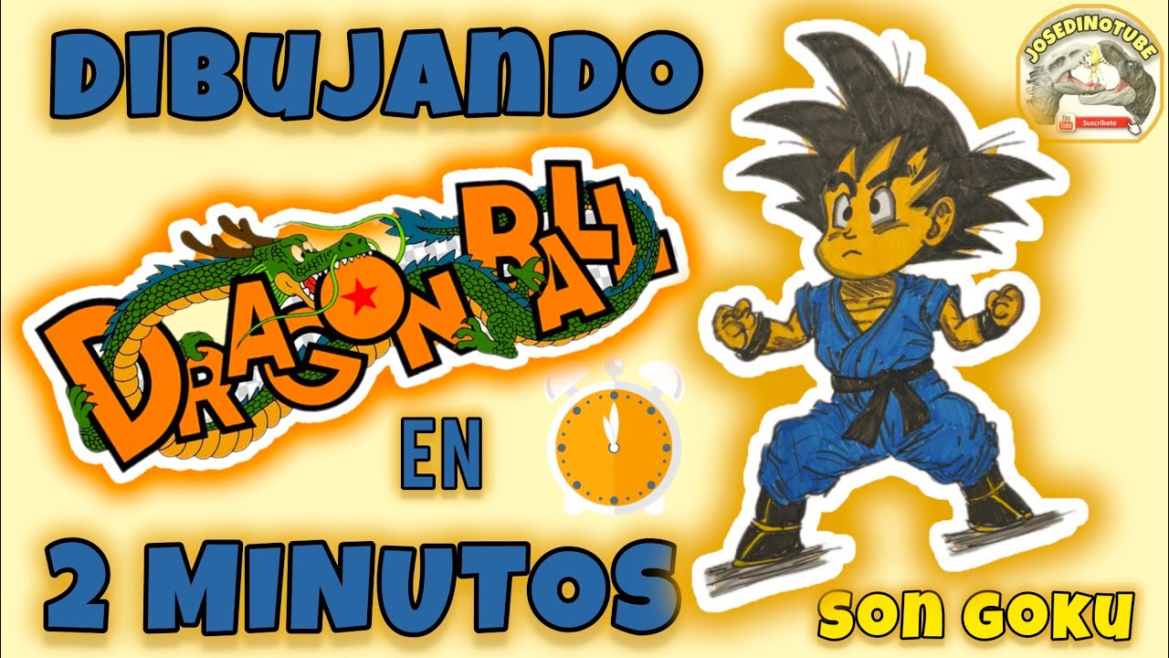 Dibujando a Son Goku de Dragon Ball en 2 minutos !!! - YouTube