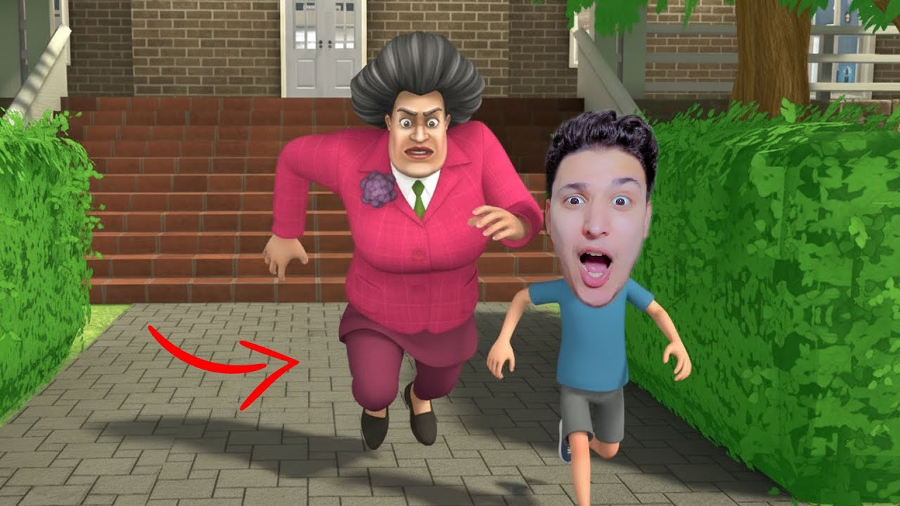 اجري يا اصلانو من المدرسة الشريرة 😂 Scary Teacher 3D