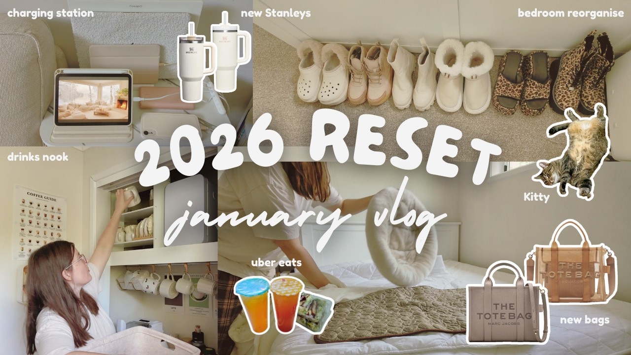 ЯНВАРСКИЙ ВИДЕОБЛОГ 2026 ✨ уборка, организация, перезагрузка к Новому году, очаровательные кошечк...