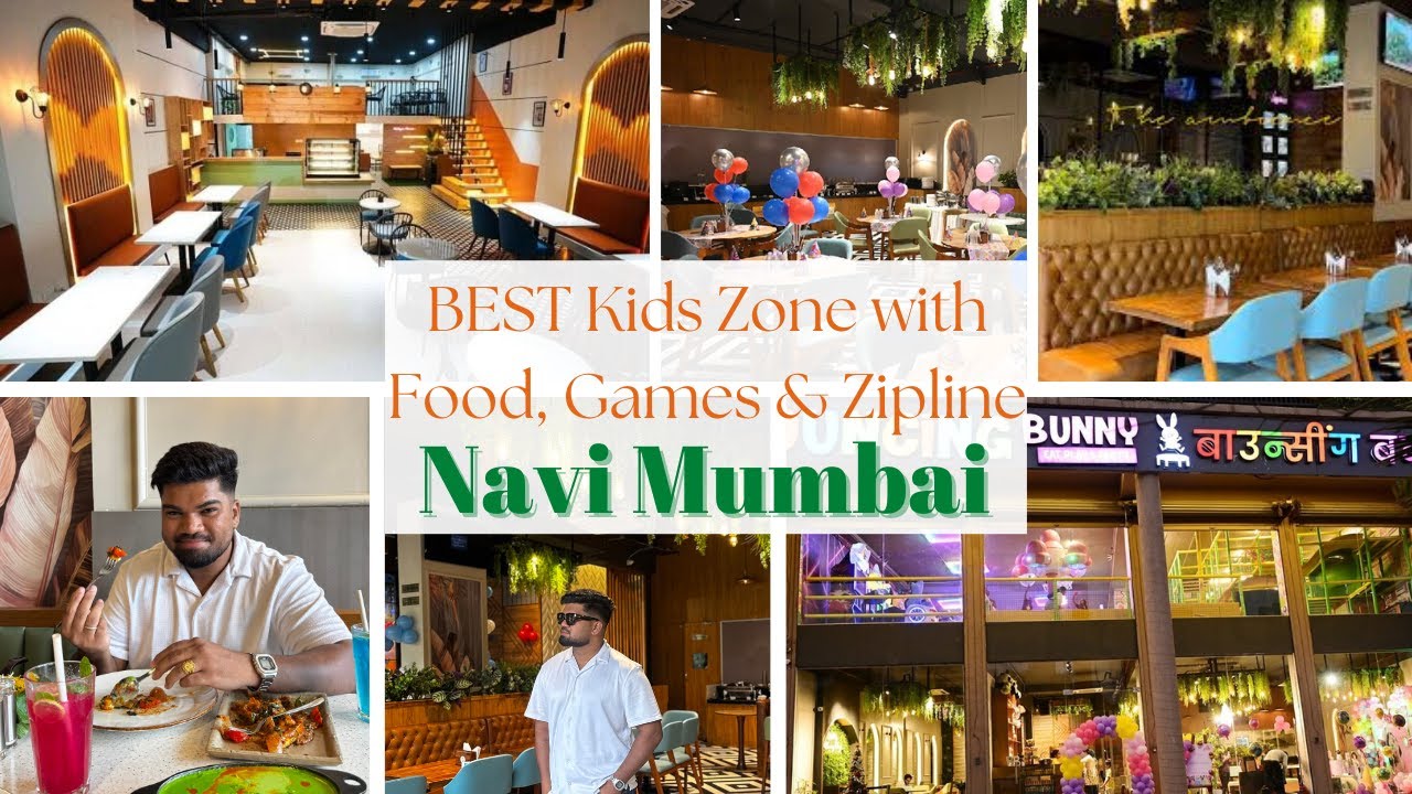 Navi Mumbai’s Ultimate Kids Fun Zone 🎡 | Bouncing Bunny Kharghar | Food, Arcade, Zipline & More!